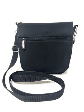 Travelon Classic Mini Black Convertible Crossbody / Belt Bag
